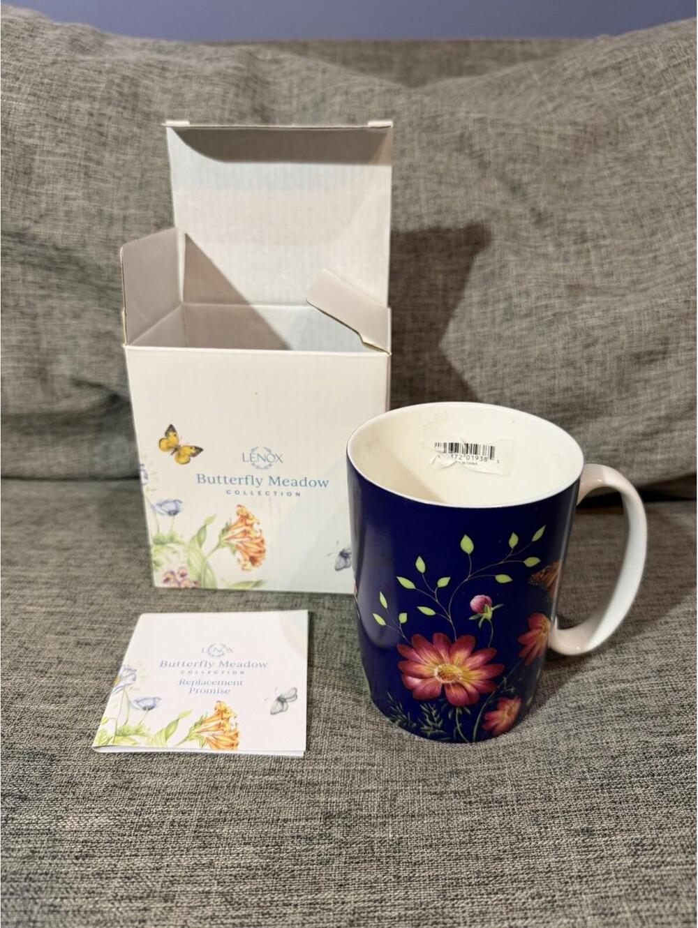 Lenox Butterfly Meadow Coffee Mug Color Changing 12 Oz New In Box